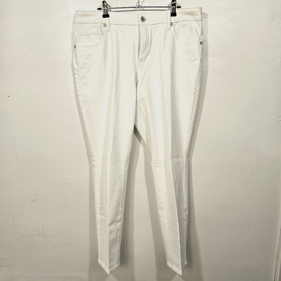 Coldwater Creek Pants - Coldwater Creek Natural Fit Women's Petite Pants White Size P12 (121-5)